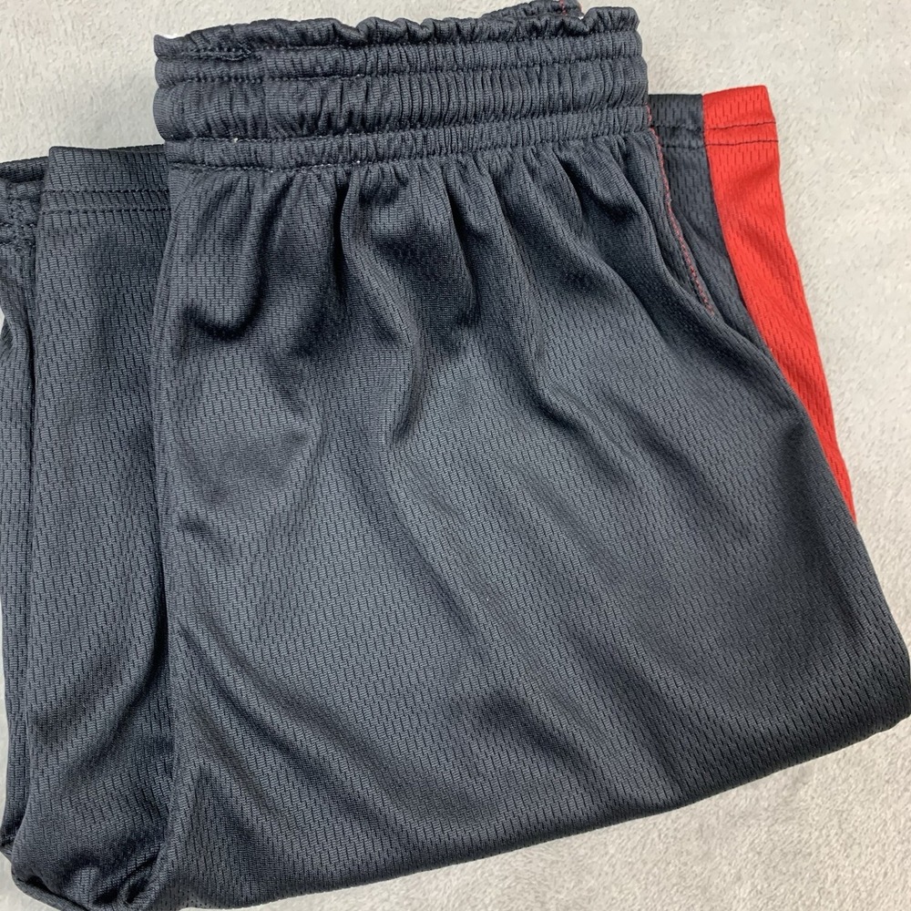 New Alleson Athletic Shorts Youth Medium Black Elastic Drawstring Waist Sports